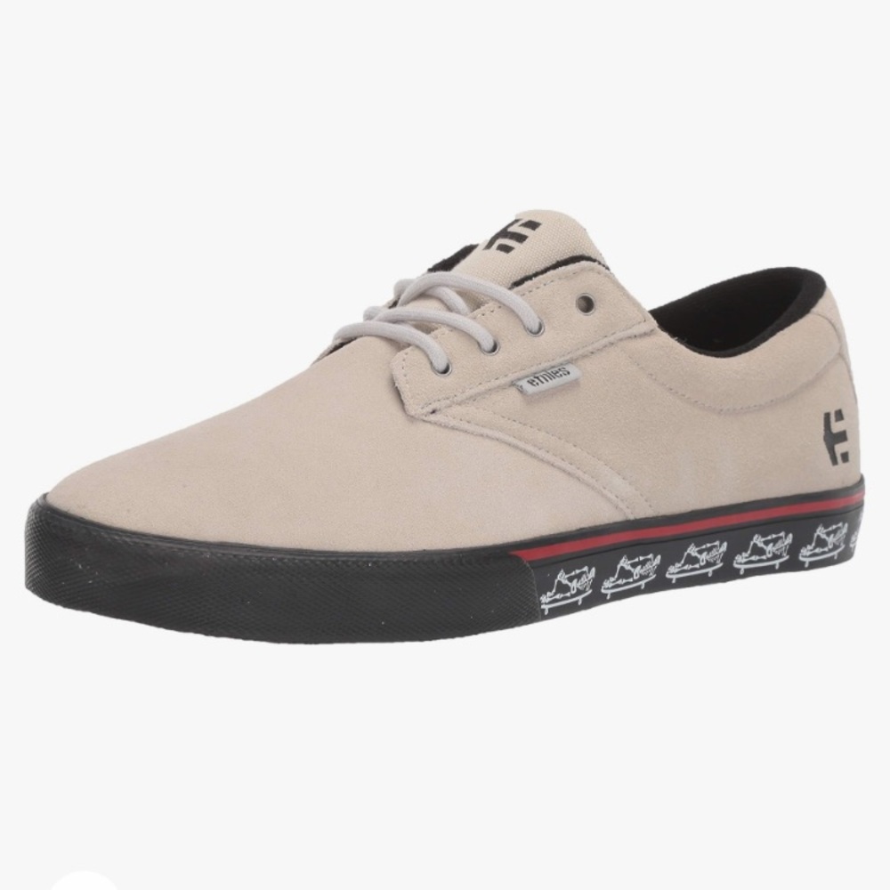 Etnies Jameson Vulc Skate Shoes White/Black/Print size 8
